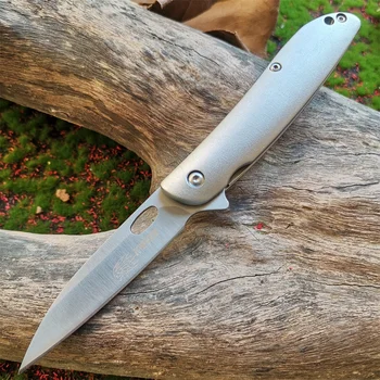Складной нож для выживания с алюминиевой ручкой - Уличный Охотничий инструмент для Самообороны и Карманный нож Для резки фруктов Изображение