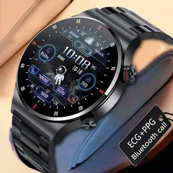 Смарт-часы QW33 Bluetooth Call NFC Контроль доступа HR BP Мониторинг состояния Spo2 Кнопка поворота Умных часов в стиле двух меню Изображение