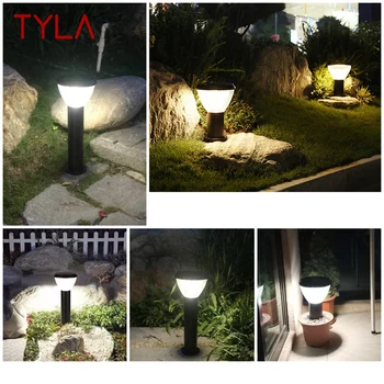 Современные уличные Солнечные Газонные светильники TYLA LED Водонепроницаемый Садовый светильник для внутреннего дворика виллы Изображение