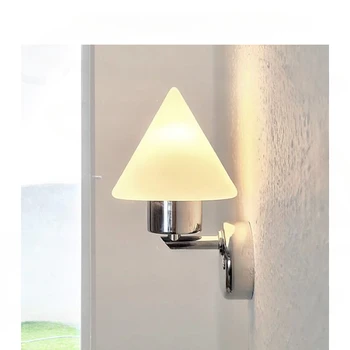 Современный небольшой настенный светильник в скандинавском стиле, минималистичная прикроватная тумбочка для спальни, минималистичный балкон, прихожая, лампа для лестницы Изображение