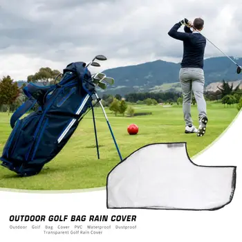 Сумка для гольфа ПВХ Водонепроницаемый Пылезащитный Непромокаемый чехол для мяча для клюшки для гольфа Изображение
