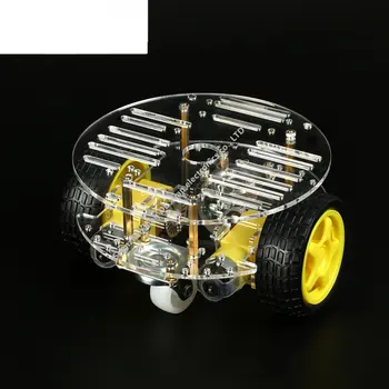 Умный Робот-Автомобиль Электронного Производства TT Motor Automobile Parts Assembly Suite Speed Encoder Батарейный Блок 2WD DIY Kit Для Arduino Изображение