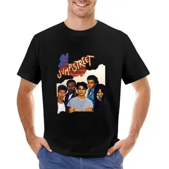 Футболка 21 Jump Street Cast, одежда с аниме, мужские футболки из хлопка Изображение