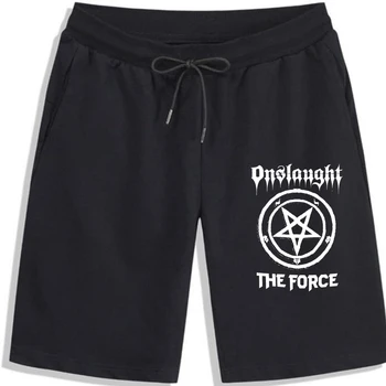 Шорты Onslaught The Force 30th Anniversary для мужчин, крутые шорты Offcl, шорты Thrash Metal (1) Изображение