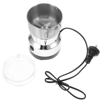 Электрическая кофеварка для приготовления кофе и специй в зернах с лезвиями из нержавеющей стали для домашней кухни Принадлежности для измельчения с разъемом AU Изображение