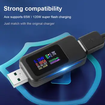 в 1 USB-тестере Цифровой вольтметр постоянного тока Амперметр, измеритель напряжения тока, детектор Вольт-амперметра, Блок питания, индикатор зарядного устройства Изображение